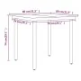 Juego de comedor de jardín 3 piezas con cojines marrón by , Garden sets - Ref: Foro24-3099511, Price: 309,77 €, Discount: %