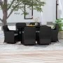 Juego de comedor de jardín 7 piezas con cojines negro von , Gartensets - Ref: Foro24-3099532, Preis: 934,82 €, Rabatt: %
