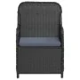 Juego de comedor de jardín 7 piezas con cojines negro von , Gartensets - Ref: Foro24-3099532, Preis: 934,82 €, Rabatt: %