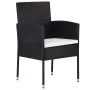 Juego de comedor para jardín 3 piezas negro de , Conjuntos de jardín - Ref: Foro24-3099601, Precio: 183,82 €, Descuento: %