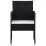 Juego de comedor para jardín 3 piezas negro de , Conjuntos de jardín - Ref: Foro24-3099601, Precio: 183,82 €, Descuento: %
