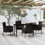 Juego de comedor para jardín 5 piezas negro de , Conjuntos de jardín - Ref: Foro24-3099615, Precio: 368,78 €, Descuento: %