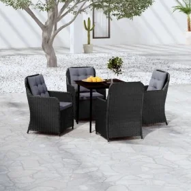 Juego de comedor para jardín 5 piezas negro von , Gartensets - Ref: Foro24-3099572, Preis: 690,99 €, Rabatt: %