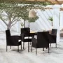 Juego de comedor para jardín 5 piezas negro von , Gartensets - Ref: Foro24-3099620, Preis: 276,61 €, Rabatt: %