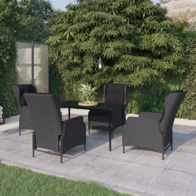 Juego de comedor de jardín 5 piezas gris oscuro von , Gartensets - Ref: Foro24-3099657, Preis: 1,00 €, Rabatt: %