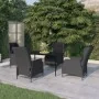Juego de comedor de jardín 5 piezas gris oscuro de , Conjuntos de jardín - Ref: Foro24-3099657, Precio: 1,00 €, Descuento: %