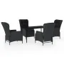 Juego de comedor de jardín 5 piezas gris oscuro de , Conjuntos de jardín - Ref: Foro24-3099657, Precio: 1,00 €, Descuento: %