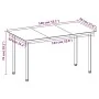 Set comedor de jardín 7 pzas y cojines ratán sintético y vidrio by , Garden sets - Ref: Foro24-3099688, Price: 515,38 €, Disc...