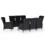Juego de comedor de jardín 9 piezas gris oscuro by , Garden sets - Ref: Foro24-3099660, Price: 2,00 €, Discount: %