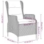 Juego de comedor de jardín 9 piezas gris oscuro by , Garden sets - Ref: Foro24-3099660, Price: 2,00 €, Discount: %