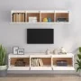 Muebles para TV 5 piezas madera maciza de pino blanco by , TV Furniture - Ref: Foro24-3100150, Price: 241,38 €, Discount: %