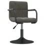 Silla de comedor de terciopelo gris oscuro by , dining chairs - Ref: Foro24-3087942, Price: 83,32 €, Discount: %
