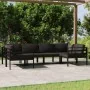 Set muebles de jardín 6 pzas y cojines aluminio gris antracita de , Conjuntos de jardín - Ref: Foro24-3107811, Precio: 848,26...