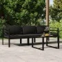 Set muebles de jardín 4 pzas y cojines aluminio gris antracita de , Conjuntos de jardín - Ref: Foro24-3107776, Precio: 523,02...
