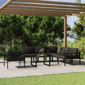 Set muebles de jardín 7 pzas y cojines aluminio gris antracita von , Gartensets - Ref: Foro24-3107795, Preis: 950,33 €, Rabat...