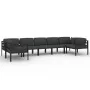 Set muebles de jardín 7 pzas y cojines aluminio gris antracita de , Conjuntos de jardín - Ref: Foro24-3107813, Precio: 1,00 €...