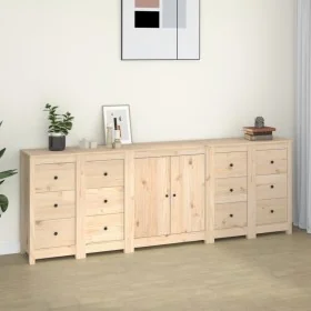 Aparador de madera maciza de pino 230x35x80 cm by , Sideboards - Ref: Foro24-3114084, Price: 401,39 €, Discount: %