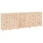 Aparador de madera maciza de pino 230x35x80 cm de , Aparadores - Ref: Foro24-3114084, Precio: 400,85 €, Descuento: %