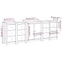 Aparador de madera maciza de pino 230x35x80 cm de , Aparadores - Ref: Foro24-3114084, Precio: 400,85 €, Descuento: %