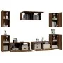 Set de muebles para TV 7 pzas madera contrachapada roble marrón de , Muebles TV - Ref: Foro24-3114309, Precio: 219,17 €, Desc...