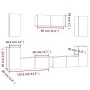 Set de muebles para TV 7 pzas madera contrachapada roble marrón de , Muebles TV - Ref: Foro24-3114309, Precio: 219,17 €, Desc...