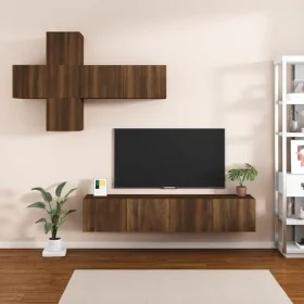 Set de muebles para TV 7 pzas madera contrachapada roble marrón von , TV-Möbel - Ref: Foro24-3114517, Preis: 204,14 €, Rabatt: %