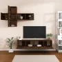 Set de muebles para TV 7 pzas madera contrachapada roble marrón by , TV Furniture - Ref: Foro24-3114517, Price: 204,14 €, Dis...
