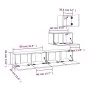Set de muebles para TV 4 pzas madera contrachapada marrón roble von , TV-Möbel - Ref: Foro24-3114645, Preis: 138,39 €, Rabatt: %