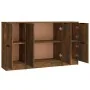 Aparadores 3 piezas madera contrachapada roble ahumado de , Aparadores - Ref: Foro24-3115849, Precio: 125,85 €, Descuento: %