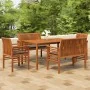 Set comedor de jardín 5 pzas y cojines madera maciza de acacia by , Garden sets - Ref: Foro24-3120460, Price: 748,51 €, Disco...
