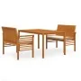Set comedor de jardín 3 pzas y cojines madera maciza de acacia by , Garden sets - Ref: Foro24-3120457, Price: 500,56 €, Disco...
