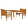 Set comedor de jardín 3 pzas y cojines madera maciza de acacia by , Garden sets - Ref: Foro24-3120457, Price: 500,56 €, Disco...