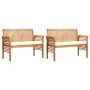 Set comedor de jardín 3 pzas y cojines madera maciza de acacia by , Garden sets - Ref: Foro24-3120457, Price: 500,56 €, Disco...