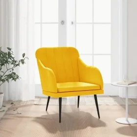 Sillón de terciopelo amarillo 63x76x80 cm by , Armchairs - Ref: Foro24-351460, Price: 90,17 €, Discount: %