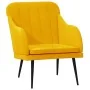 Sillón de terciopelo amarillo 63x76x80 cm von , Sessel - Ref: Foro24-351460, Preis: 90,16 €, Rabatt: %