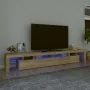 Mueble de TV con luces LED roble Sonoma 260x36,5x40 cm von , TV-Möbel - Ref: Foro24-3152780, Preis: 183,35 €, Rabatt: %