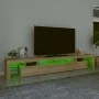 Mueble de TV con luces LED roble Sonoma 260x36,5x40 cm von , TV-Möbel - Ref: Foro24-3152780, Preis: 183,35 €, Rabatt: %