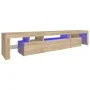 Mueble de TV con luces LED roble Sonoma 215x36,5x40 cm von , TV-Möbel - Ref: Foro24-3152796, Preis: 151,96 €, Rabatt: %