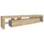 Mueble de TV con luces LED roble Sonoma 215x36,5x40 cm von , TV-Möbel - Ref: Foro24-3152796, Preis: 151,96 €, Rabatt: %
