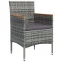 Juego de comedor de jardín 7 piezas con cojines gris y negro by , Garden sets - Ref: Foro24-3156637, Price: 495,93 €, Discoun...