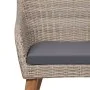 Juego de comedor de jardín 5 piezas con cojines marrón de , Conjuntos de jardín - Ref: Foro24-3156730, Precio: 587,79 €, Desc...