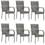 Juego de comedor de jardín 7 piezas ratán sintético gris von , Gartensets - Ref: Foro24-3156677, Preis: 396,02 €, Rabatt: %