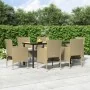 Juego de comedor de jardín 7 piezas con cojines beige y negro von , Gartensets - Ref: Foro24-3156609, Preis: 537,72 €, Rabatt: %