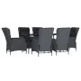 Set de comedor para jardín 7 piezas ratán sintético gris oscuro de , Conjuntos de jardín - Ref: Foro24-3156803, Precio: 1,00 ...