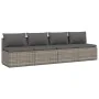 Set de muebles de jardín 4 pzas y cojines ratán sintético gris by , Garden sets - Ref: Foro24-3157369, Price: 347,98 €, Disco...