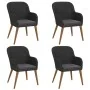 Juego de comedor de jardín 5 piezas con cojines negro de , Conjuntos de jardín - Ref: Foro24-3156726, Precio: 505,70 €, Descu...