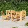 Juego de comedor de jardín 7 piezas madera maciza de teca von , Gartensets - Ref: Foro24-3157182, Preis: 643,68 €, Rabatt: %