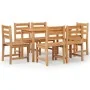 Juego de comedor de jardín 7 piezas madera maciza de teca von , Gartensets - Ref: Foro24-3157182, Preis: 643,68 €, Rabatt: %