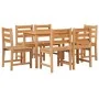 Juego de comedor de jardín 7 piezas madera maciza de teca von , Gartensets - Ref: Foro24-3157182, Preis: 643,68 €, Rabatt: %