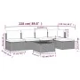 Set de muebles de jardín 6 pzas y cojines ratán sintético gris by , Garden sets - Ref: Foro24-3157315, Price: 513,37 €, Disco...